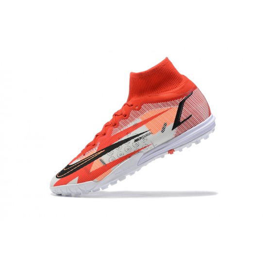 Kopacky Nike Superfly 8 Academy TF Červené Černá Bílý High Pánské