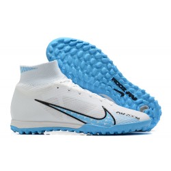 Kopacky Nike Superfly 8 Academy TF Bílý Modrý Černá Pánské High 