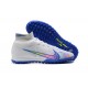 Kopacky Nike Superfly 8 Academy TF Bílý Modrý Žlutý Pánské High