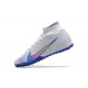 Kopacky Nike Superfly 8 Academy TF Bílý Modrý Žlutý Pánské High