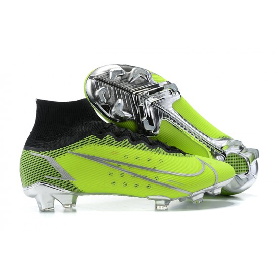 Kopacky Nike Superfly 8 Elite FG Černá Šedá Zelená High Pánské Kopacky Nike Superfly 8 Elite FG Černá Šedá Zelená High Pánské