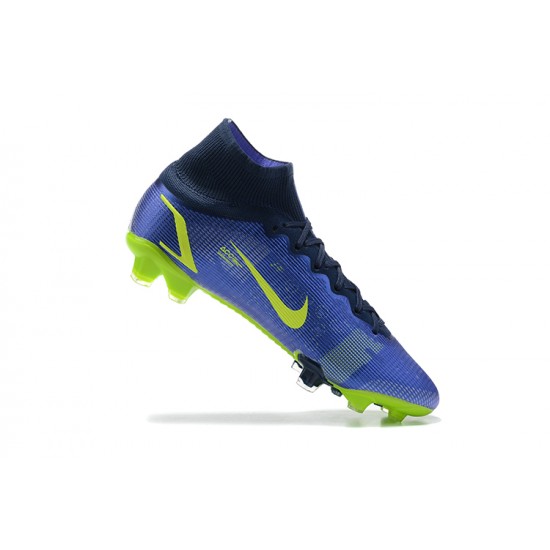 Kopacky Nike Superfly 8 Elite FG Modrý Zelená Černá High Pánské