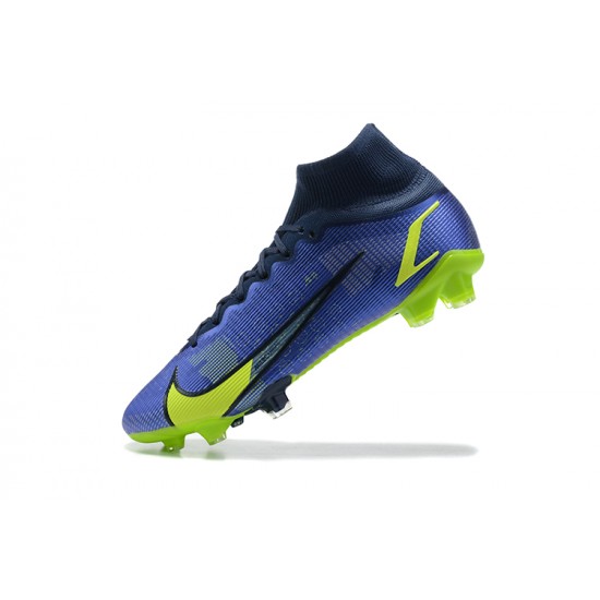 Kopacky Nike Superfly 8 Elite FG Modrý Zelená Černá High Pánské