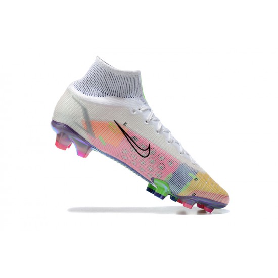 Kopacky Nike Superfly 8 Elite FG Šedá Černá Růžový Nachový High Pánské