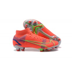 Kopacky Nike Superfly 8 Elite FG LightOranžovýý Zelená Modrý High Pánské 