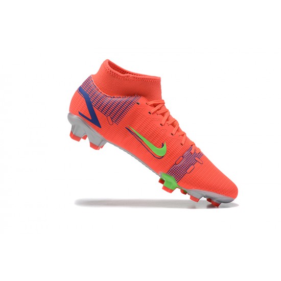 Kopacky Nike Superfly 8 Elite FG LightOranžovýý Zelená Modrý High Pánské