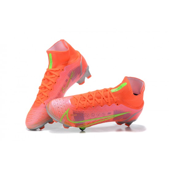 Kopacky Nike Superfly 8 Elite FG Oranžovýý Zelená Šedá High Pánské