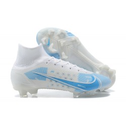 Kopacky Nike Superfly 8 Elite FG Bílý Modrý High Pánské 