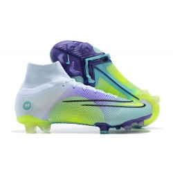 Kopacky Nike Superfly 8 Elite FG Bílý Nachový Zelená High Pánské 