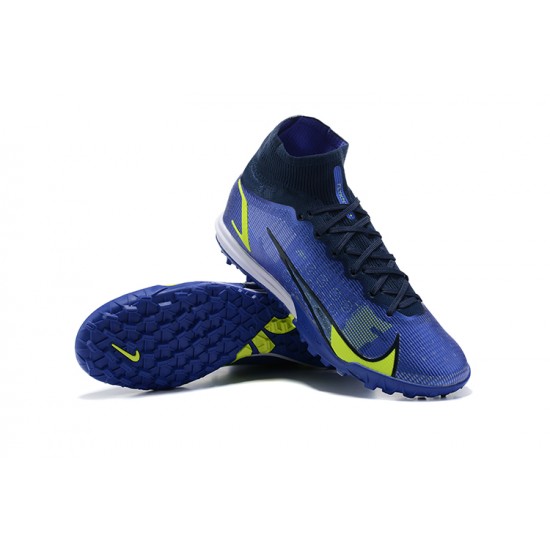 Kopacky Nike Superfly 8 Elite TF High Černá Modrý Žlutý Pánské