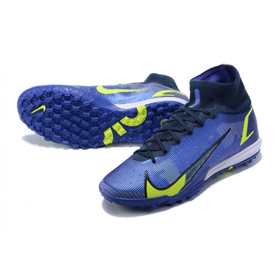 Kopacky Nike Superfly 8 Elite TF High Černá Modrý Žlutý Pánské