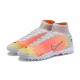 Kopacky Nike Superfly 8 Elite TF High Bílý Oranžovýý Pánské