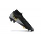 Kopacky Nike Superfly VII 7 Elite SE FG Černá Bílý Zlato High Pánské