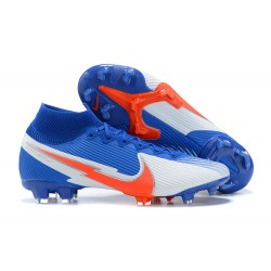 Kopacky Nike Superfly VII 7 Elite SE FG LightModrý Oranžovýý Bílý High Pánské 