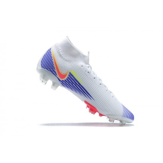 Kopacky Nike Superfly VII 7 Elite SE FG LightModrý Žlutý Růžový High Pánské