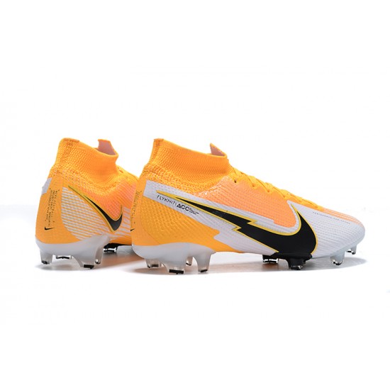 Kopacky Nike Superfly VII 7 Elite SE FG LightOranžovýý Černá Bílý High Pánské