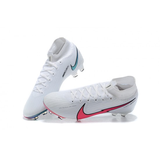 Kopacky Nike Superfly VII 7 Elite SE FG Bílý LightRůžový LightModrý High Pánské