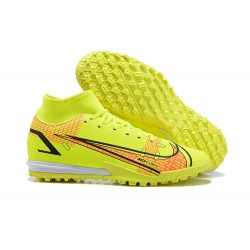 Kopacky Nike Vapor 14 Academy TF High Oranžovýý Žlutý Pánské 