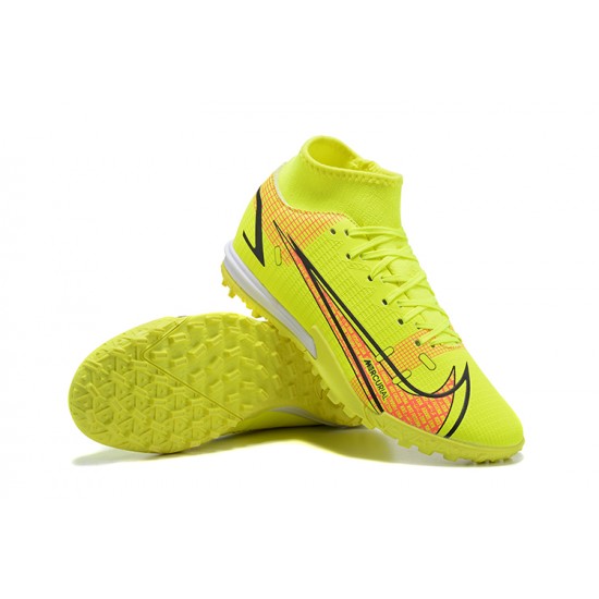 Kopacky Nike Vapor 14 Academy TF High Oranžovýý Žlutý Pánské