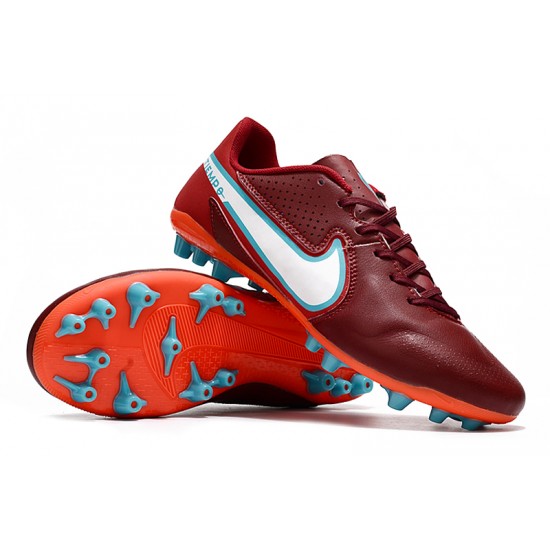 Kopacky Nike Legend 9 Academy AG Low Červené Modrý Pánské