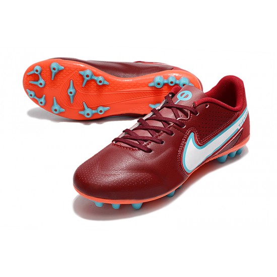 Kopacky Nike Legend 9 Academy AG Low Červené Modrý Pánské