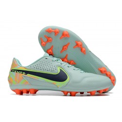 Kopacky Nike Legend 9 Academy AG Low Turqoise Oranžovýý Pánské 