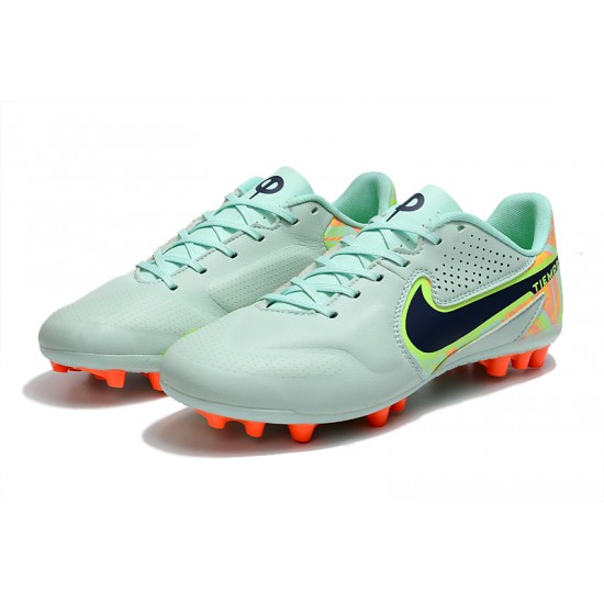 Kopacky Nike Legend 9 Academy AG Low Turqoise Oranžovýý Pánské