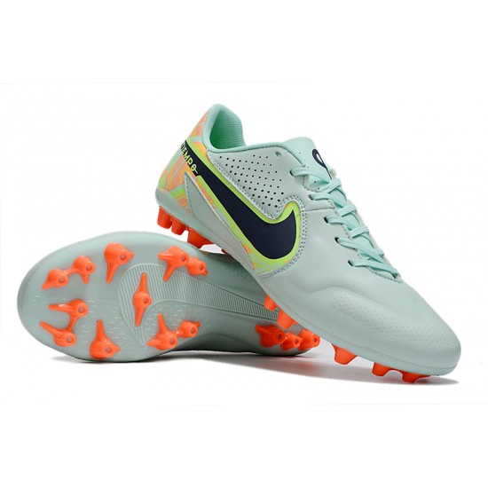 Kopacky Nike Legend 9 Academy AG Low Turqoise Oranžovýý Pánské