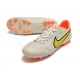 Kopacky Nike Legend 9 Academy AG Low Bílý Oranžovýý Pánské