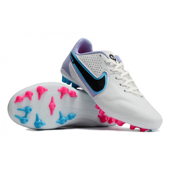 Kopacky Nike Legend 9 Academy AG Low Bílý Nachový Modrý Pánské