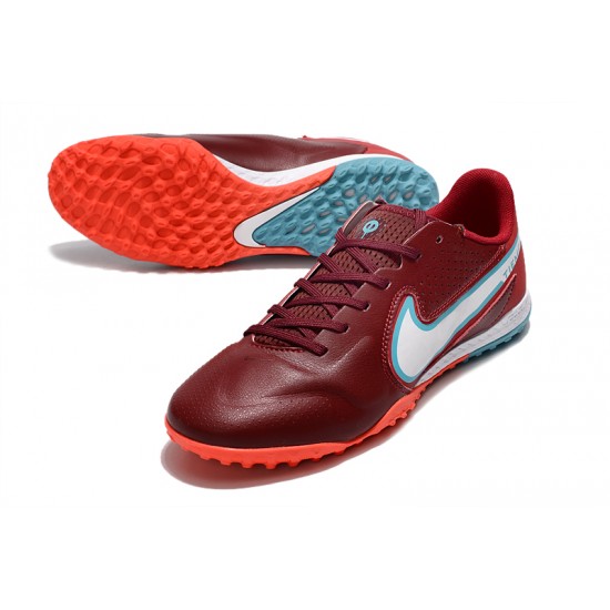 Kopacky Nike React Tiempo Legend 9 Pro TF Low Červené Turqoise Pánské