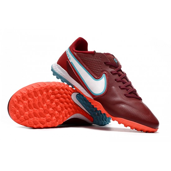 Kopacky Nike React Tiempo Legend 9 Pro TF Low Červené Turqoise Pánské