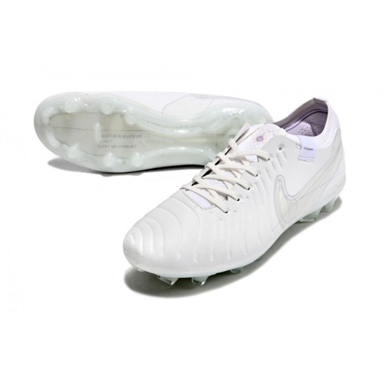 Kopacky Nike Tiempo Legend 10 Elite FG Low Bílý Pánské