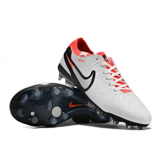 Kopacky Nike Tiempo Legend 10 Elite FG Low Bílý Červené Modrý Pánské