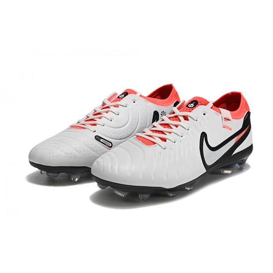 Kopacky Nike Tiempo Legend 10 Elite FG Low Bílý Červené Modrý Pánské