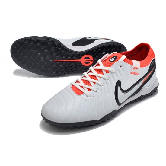 Kopacky Nike Tiempo Legend 10 Elite TF Low Bílý Červené Černá Pánské