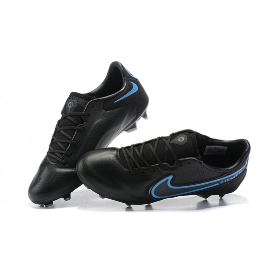 Kopacky Nike Tiempo Legend 9 Elite FG Černá Modrý Low Pánské