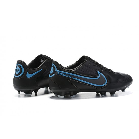 Kopacky Nike Tiempo Legend 9 Elite FG Černá Modrý Low Pánské