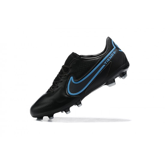 Kopacky Nike Tiempo Legend 9 Elite FG Černá Modrý Low Pánské