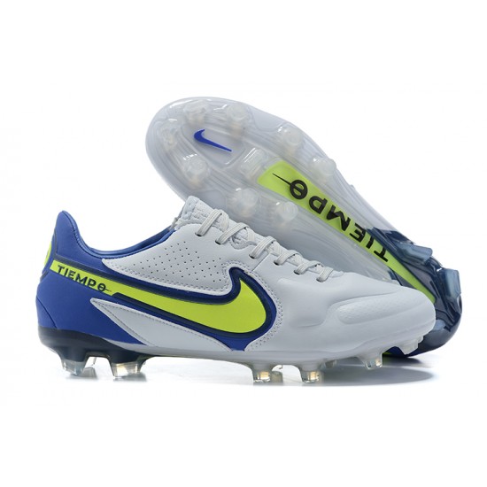 Kopacky Nike Tiempo Legend 9 Elite FG Černá Modrý Žlutý Šedá Low Pánské