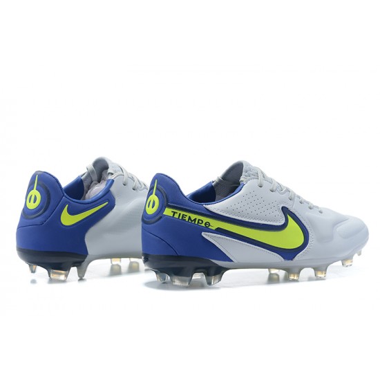 Kopacky Nike Tiempo Legend 9 Elite FG Černá Modrý Žlutý Šedá Low Pánské