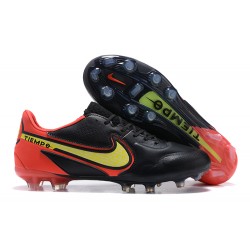 Kopacky Nike Tiempo Legend 9 Elite FG Černá Zlato Oranžovýý Low Pánské 