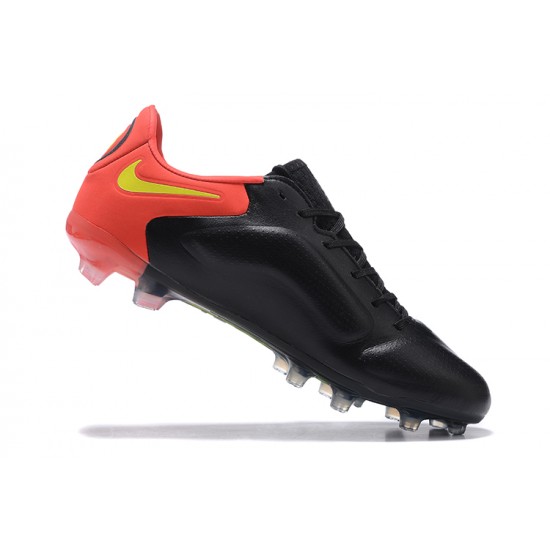 Kopacky Nike Tiempo Legend 9 Elite FG Černá Zlato Oranžovýý Low Pánské