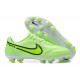 Kopacky Nike Tiempo Legend 9 Elite FG Černá Zelená LightZelená Low Pánské