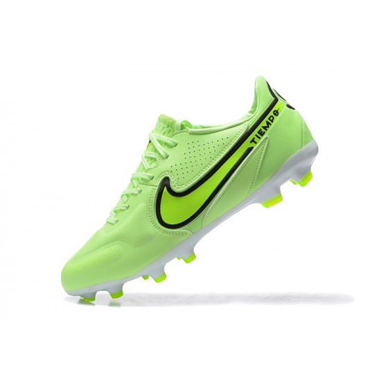 Kopacky Nike Tiempo Legend 9 Elite FG Černá Zelená LightZelená Low Pánské