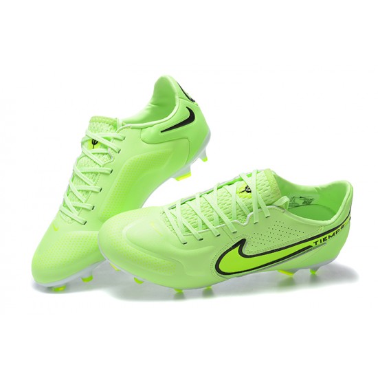 Kopacky Nike Tiempo Legend 9 Elite FG Černá Zelená LightZelená Low Pánské