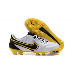 Kopacky Nike Tiempo Legend 9 Elite FG Zlato Černá Bílý Žlutý Low Pánské 