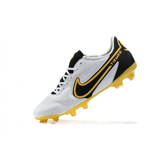 Kopacky Nike Tiempo Legend 9 Elite FG Zlato Černá Bílý Žlutý Low Pánské