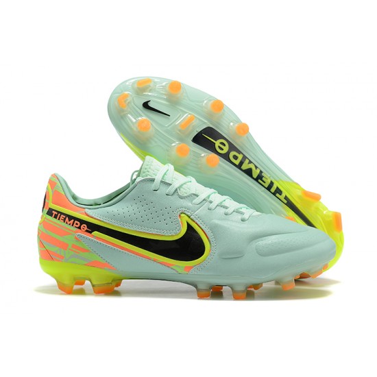 Kopacky Nike Tiempo Legend 9 Elite FG LightZelená Žlutý Černá Oranžovýý Low Pánské