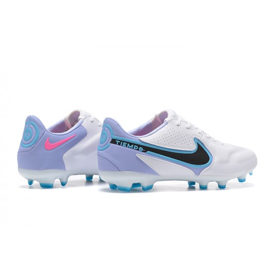 Kopacky Nike Tiempo Legend 9 Elite FG LightNachový Bílý Modrý Černá Low Pánské